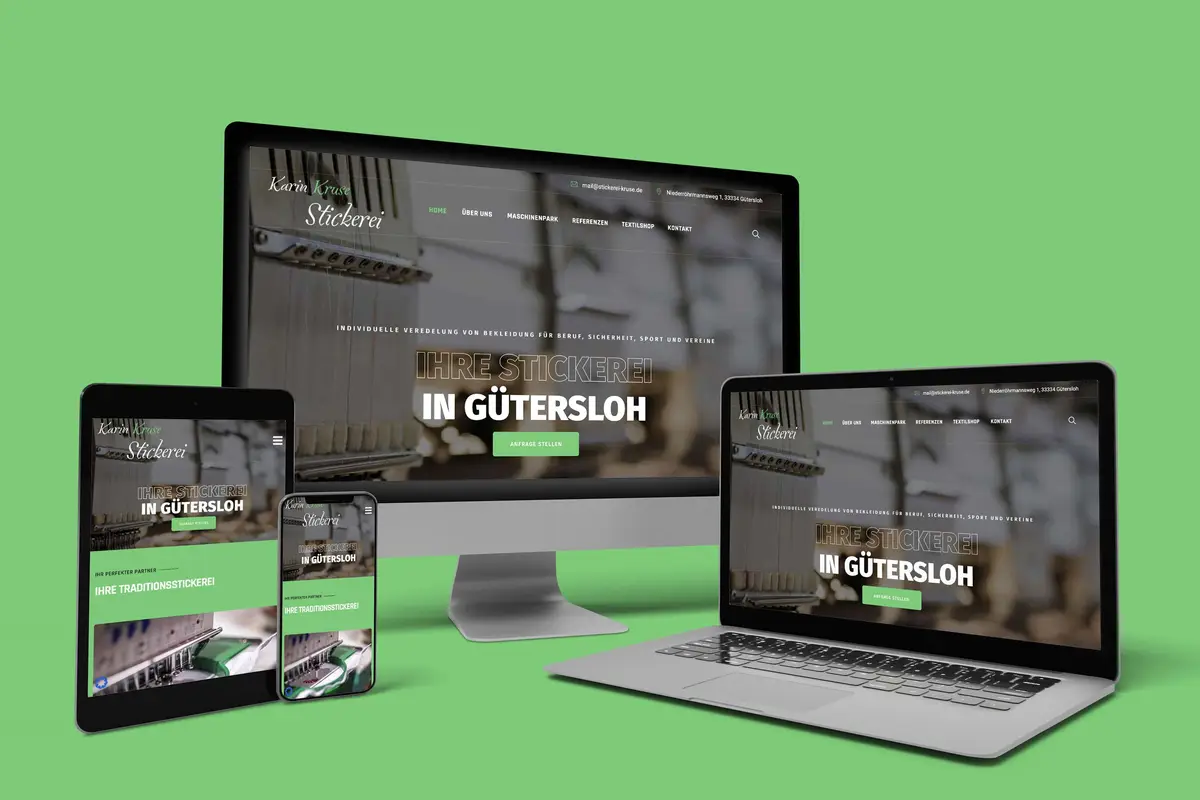 Stickerei Karin Kruse Webdesign - modal